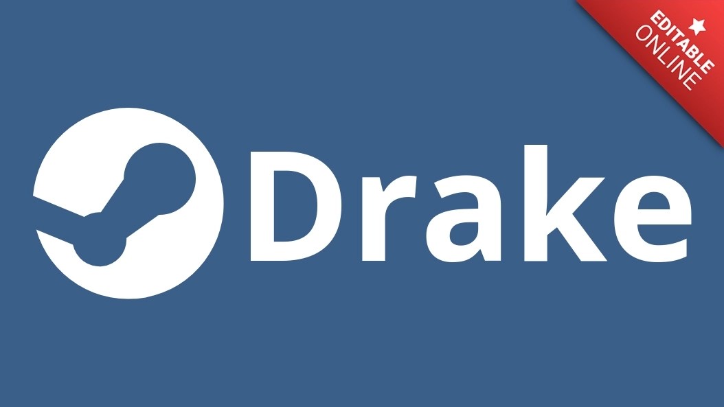 Drake Steam Logo Text Effect Generator