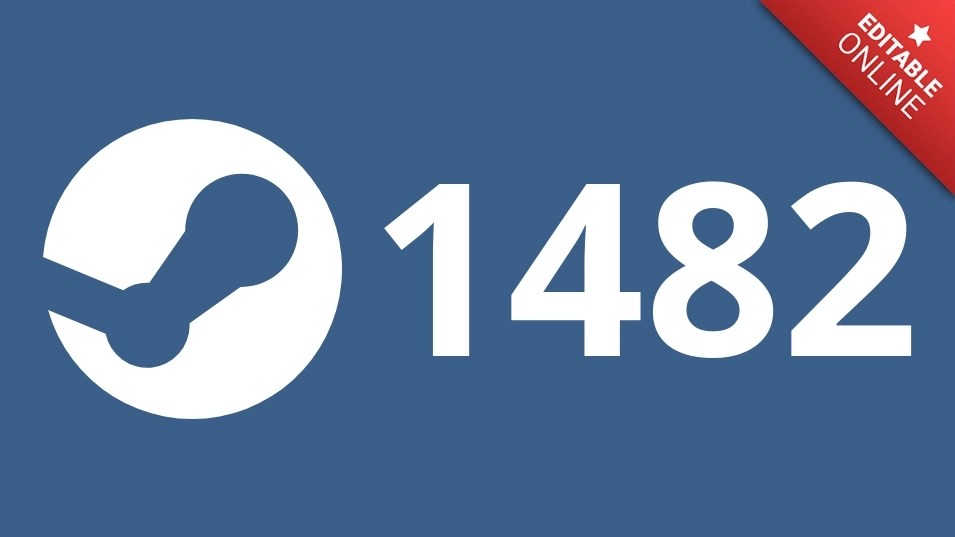 1482 Steam Logo Text Effect Generator