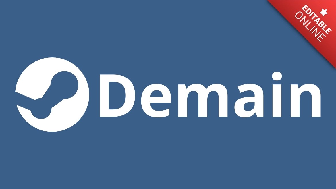 Demain Steam Logo Text Effect Generator