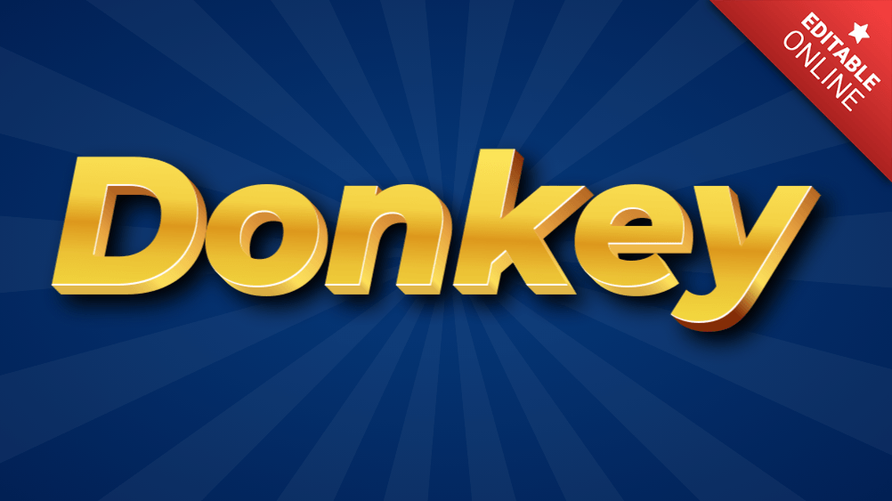 Donkey Text Effect Generator TextStudio