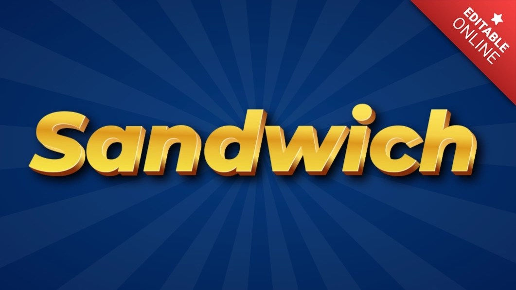 Sandwich Text Effect Generator