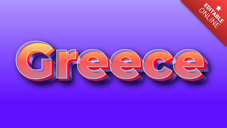 Greece Text Effect Generator