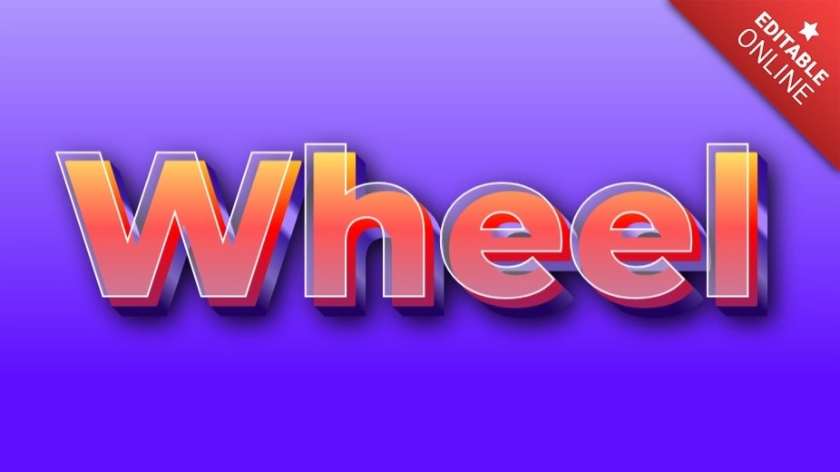 Wheel Text Effect Generator