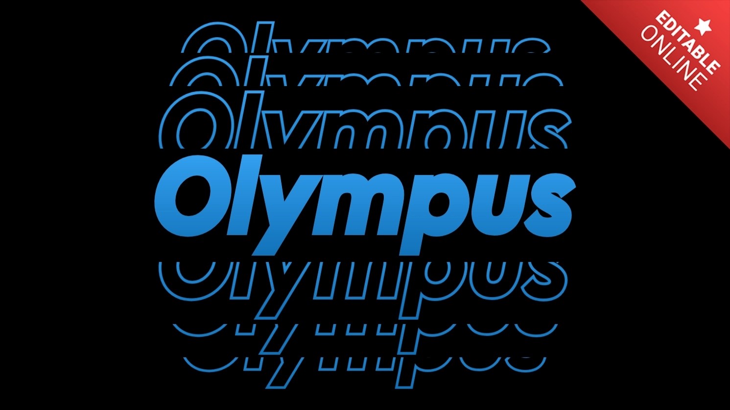 Olympus Modern Stroke Text Effect Generator