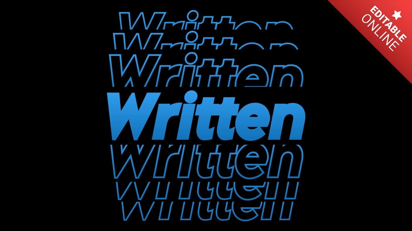 Written Modern Stroke Text Effect Generator