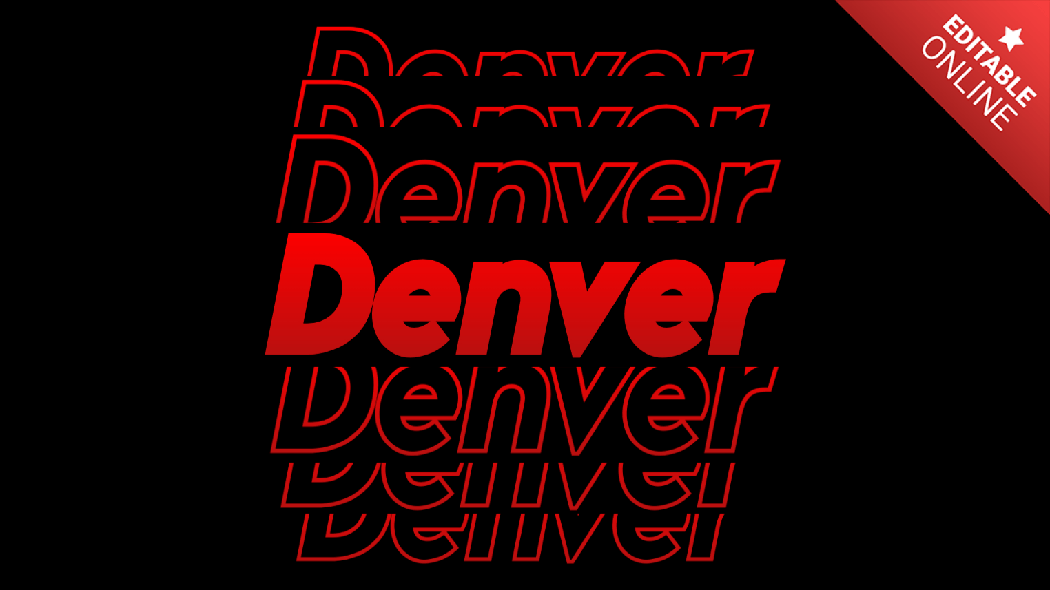 Denver Text Effect Generator TextStudio