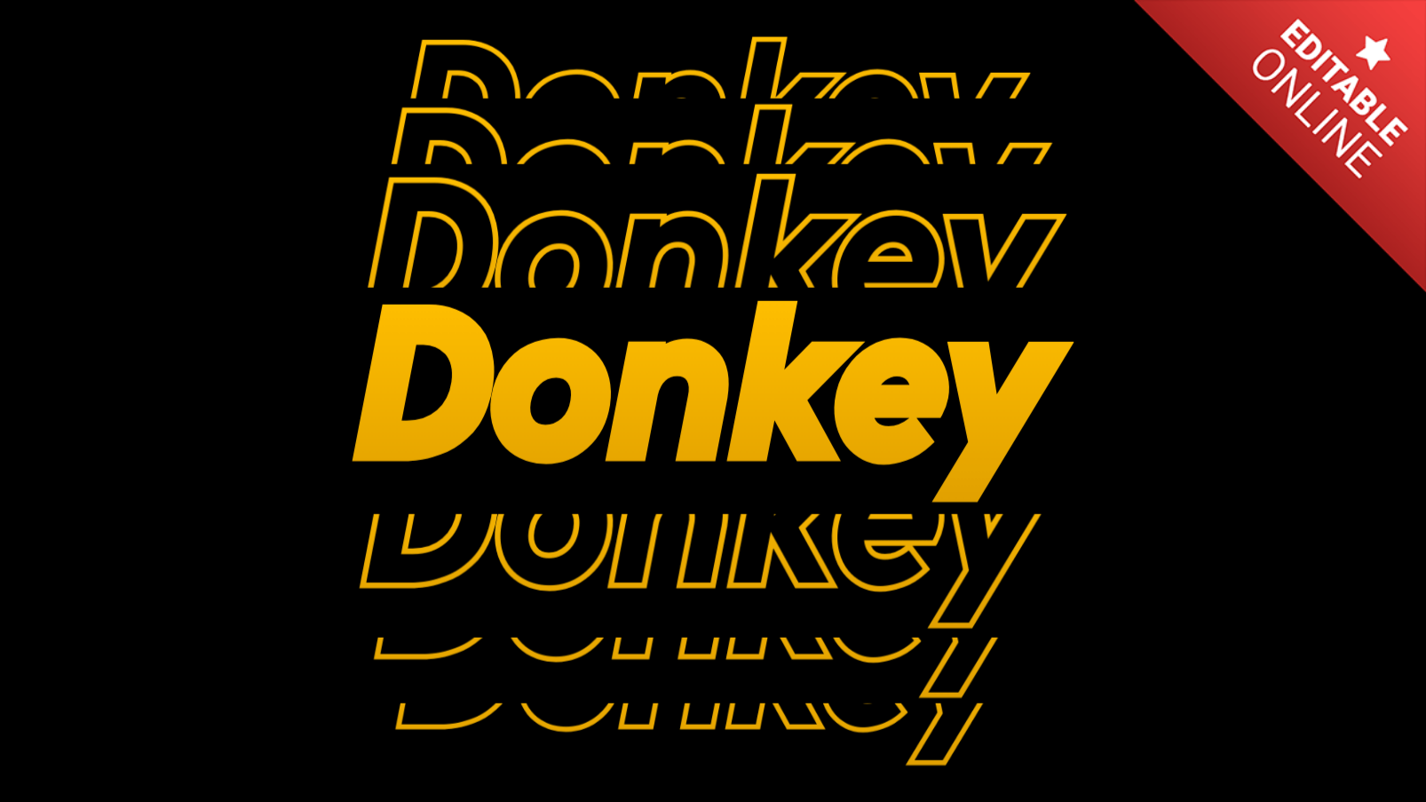 Donkey Text Effect Generator TextStudio
