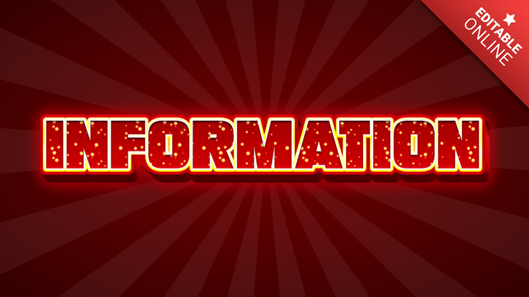 Information Text Effect Generator TextStudio