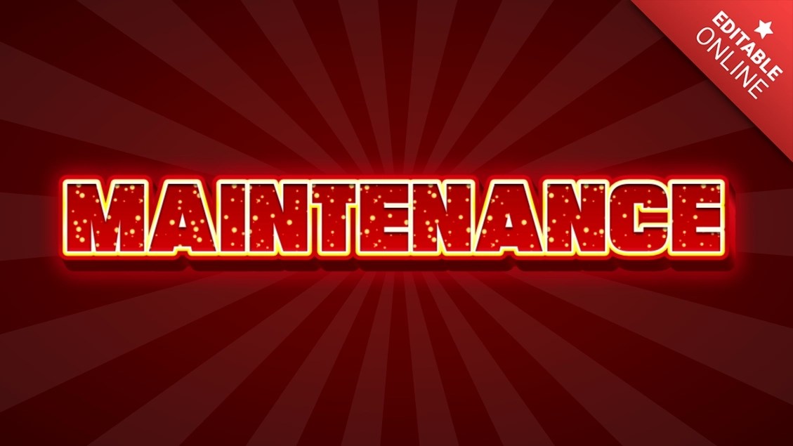 Maintenance Crazy Circus Typeface Text Effect Generator