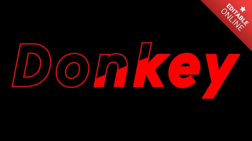Donkey Text Effect Generator