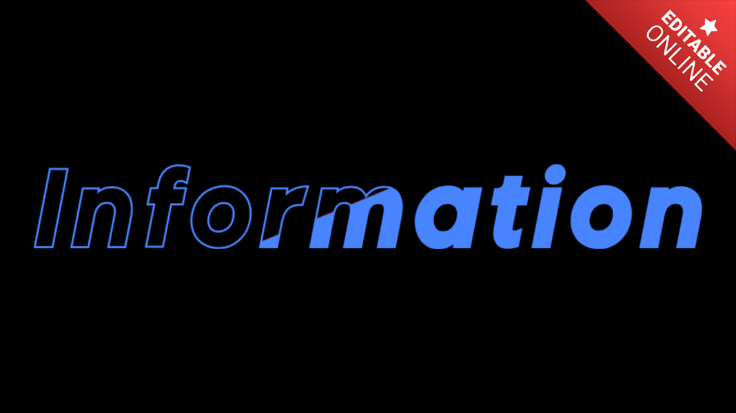 Information Text Effect Generator TextStudio