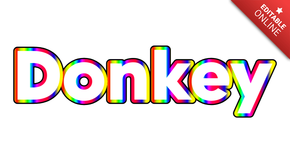 Donkey Text Effect Generator TextStudio