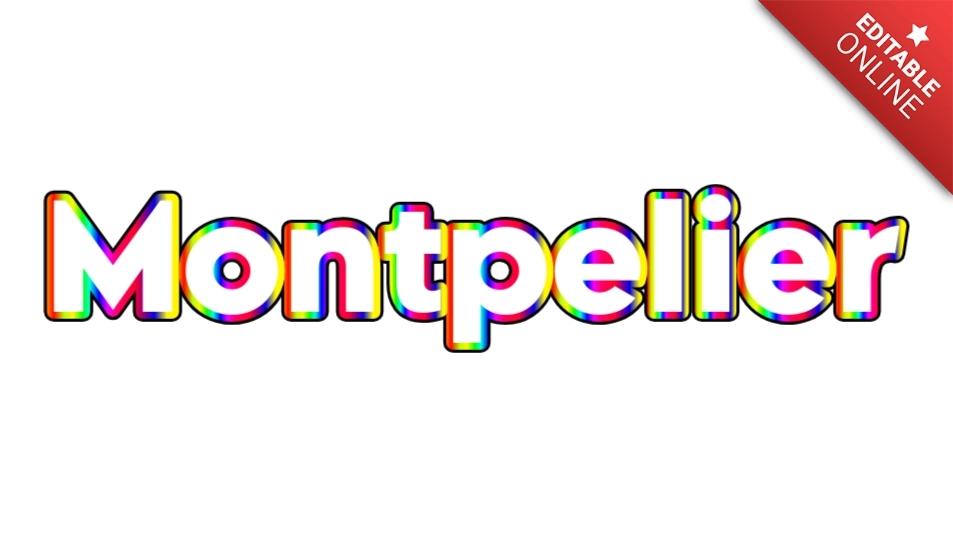 Montpelier GIO YT Text Effect Generator