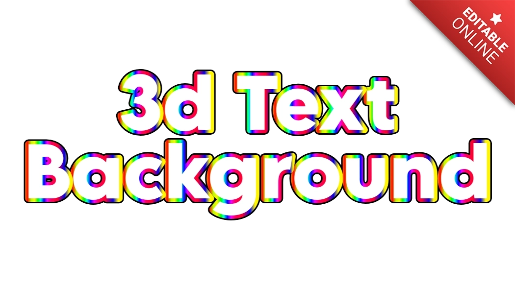 3D Text Background GIO YT Text Effect Generator
