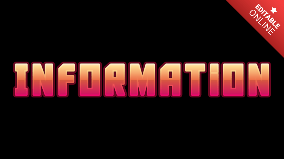 Information Text Effect Generator TextStudio
