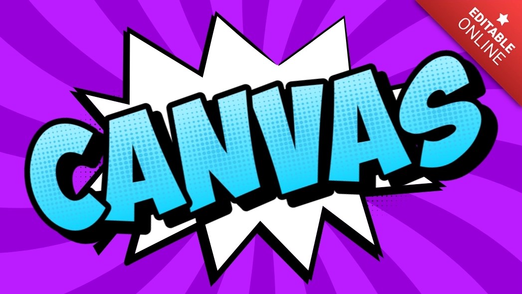 Canvas Bad Comic Speech Bubble Text Effect Generator