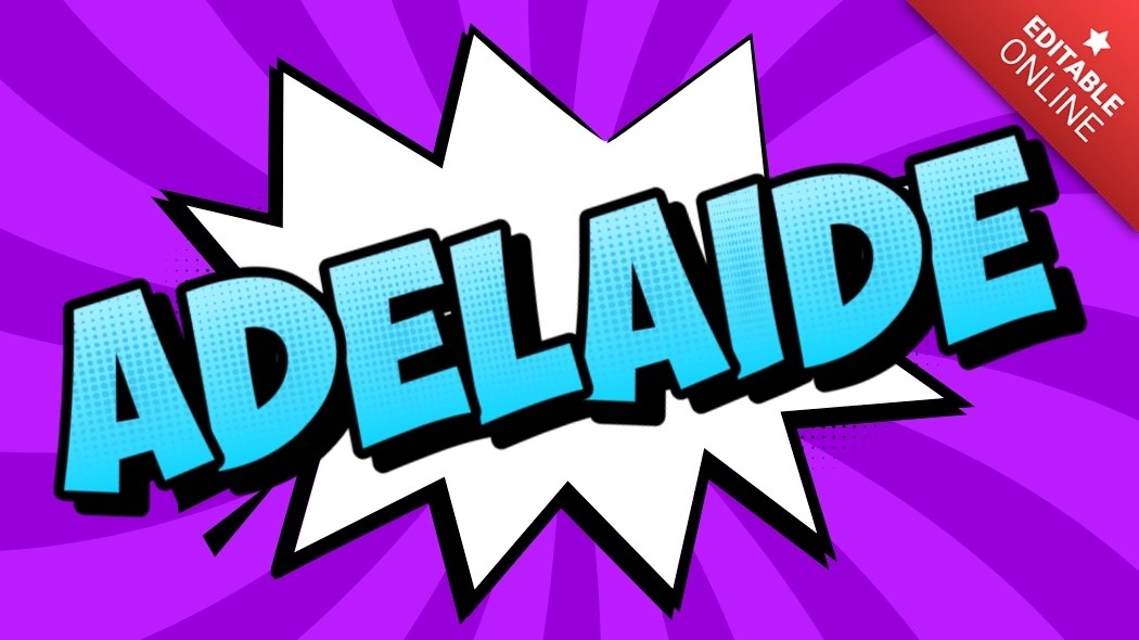 Adelaide Bad Comic Speech Bubble Text Effect Generator