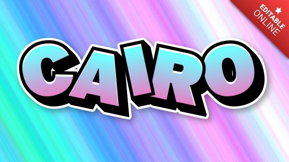 Cairo Text Effect Generator