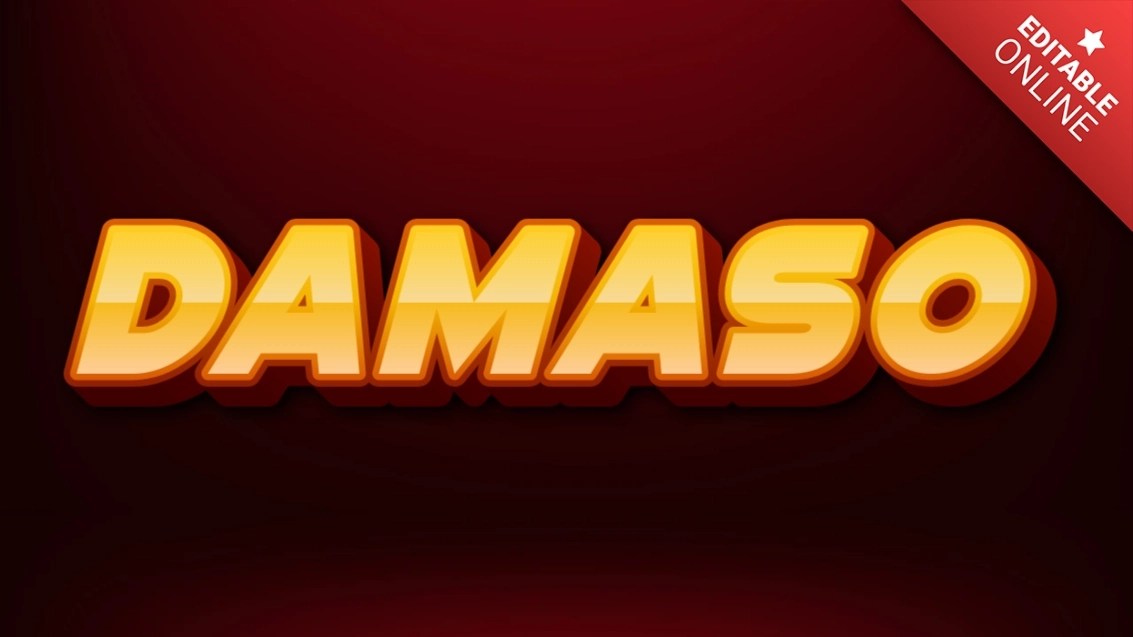 Damaso King 3D Text Effect Generator