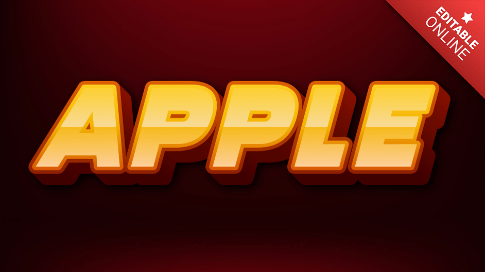 Apple Text Effect Generator