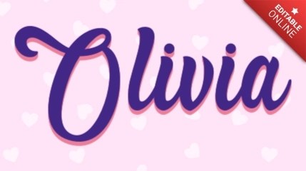 Olivia | Mother's Day | Text Effect Generator