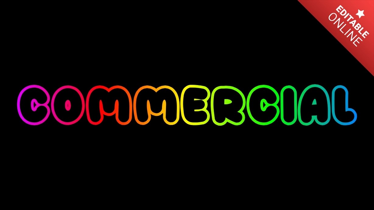 Commercial Text Effect Generator