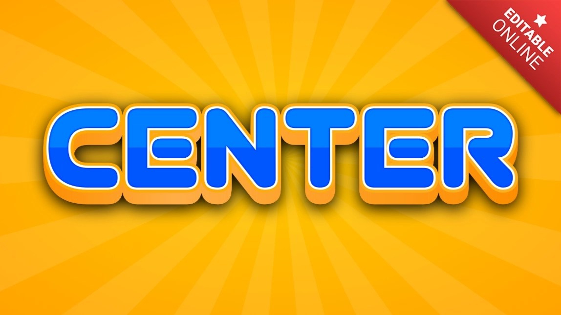 Center Text Effect Generator