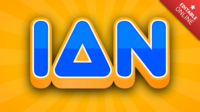 Ian | Text Effect Generator