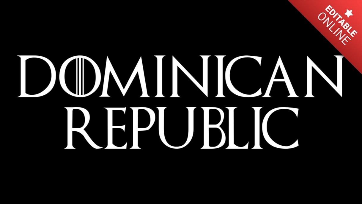 Dominican Republic Text Effect Generator