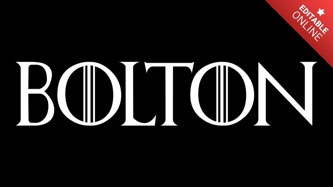 Bolton Game Of Thrones Font Text Effect Generator