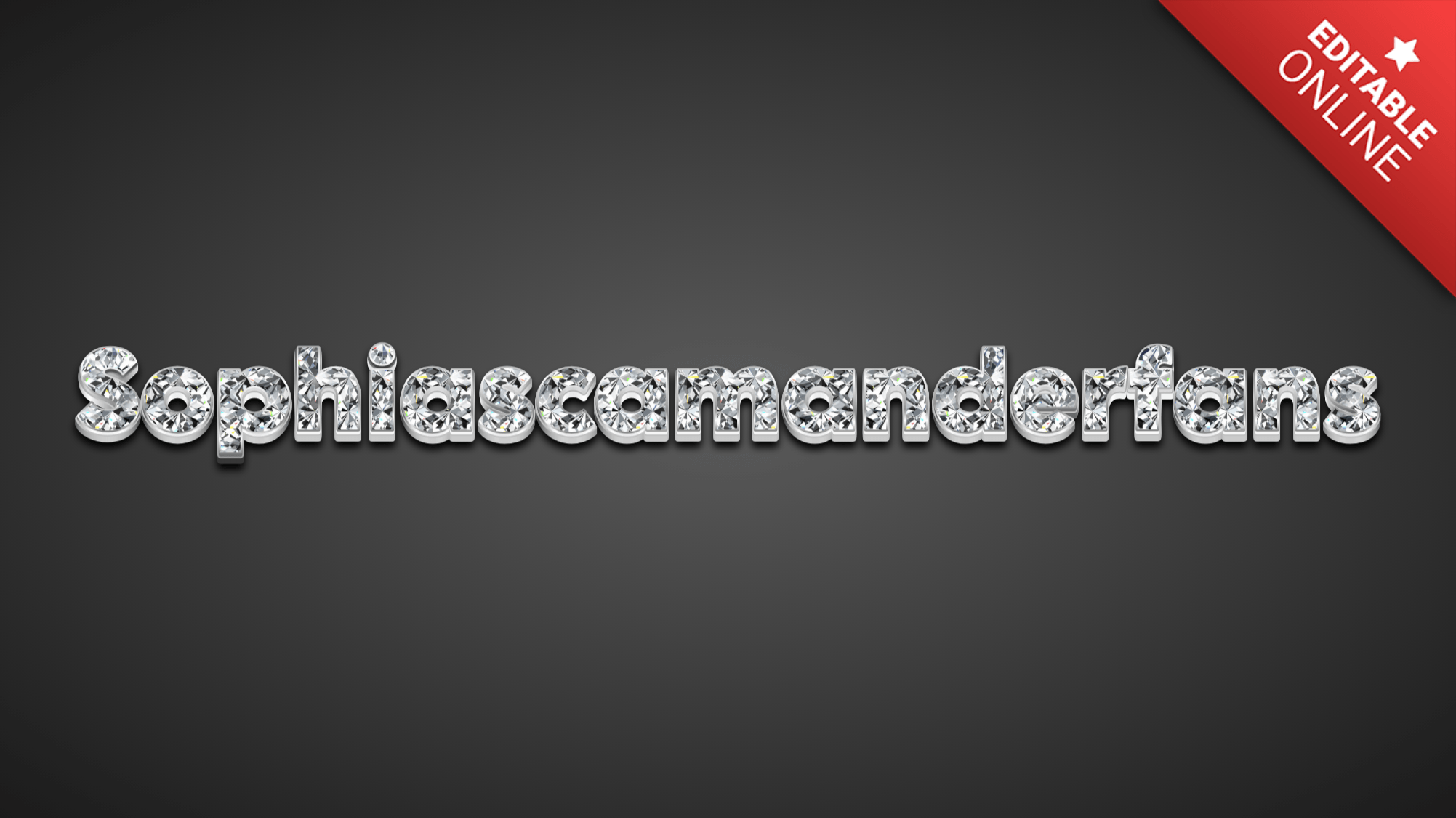 Sophiascamanderfans | Efecto Gema | Generador de Efectos de Texto