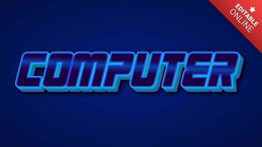 Computer Fast Text Effect Generator