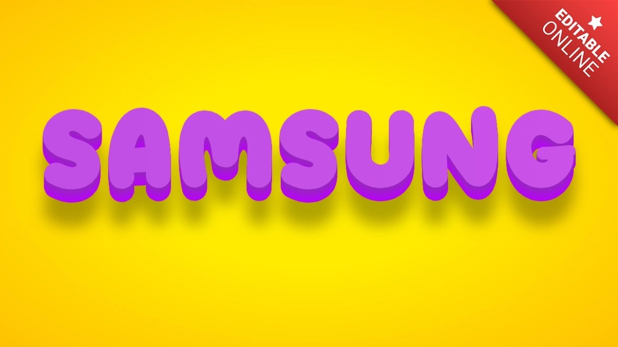 Samsung Animated Maker Text Effect Generator