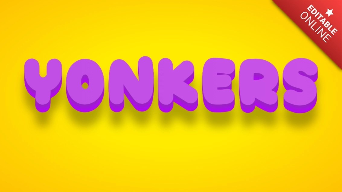 Yonkers Text Effect Generator