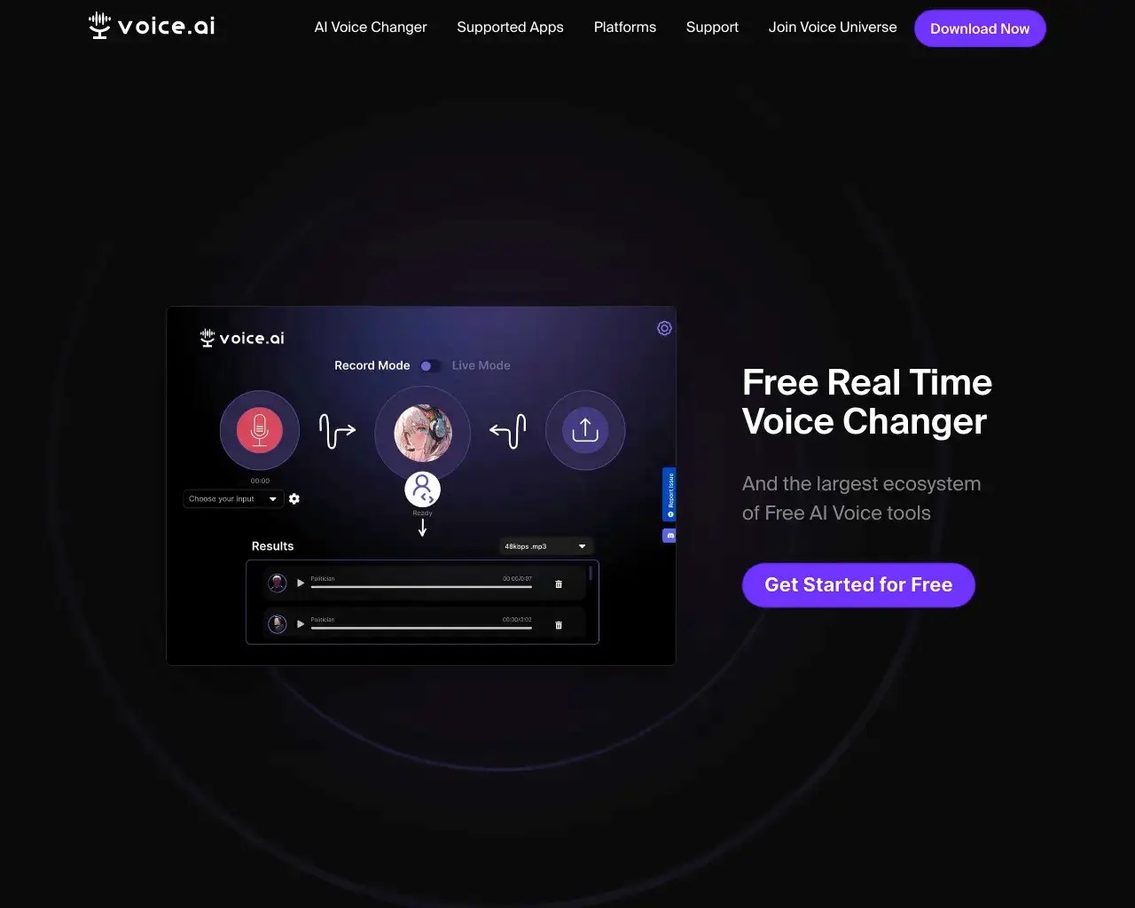 Voice AI AI Voice Changer App for Pc and Mac Change Your Voice on