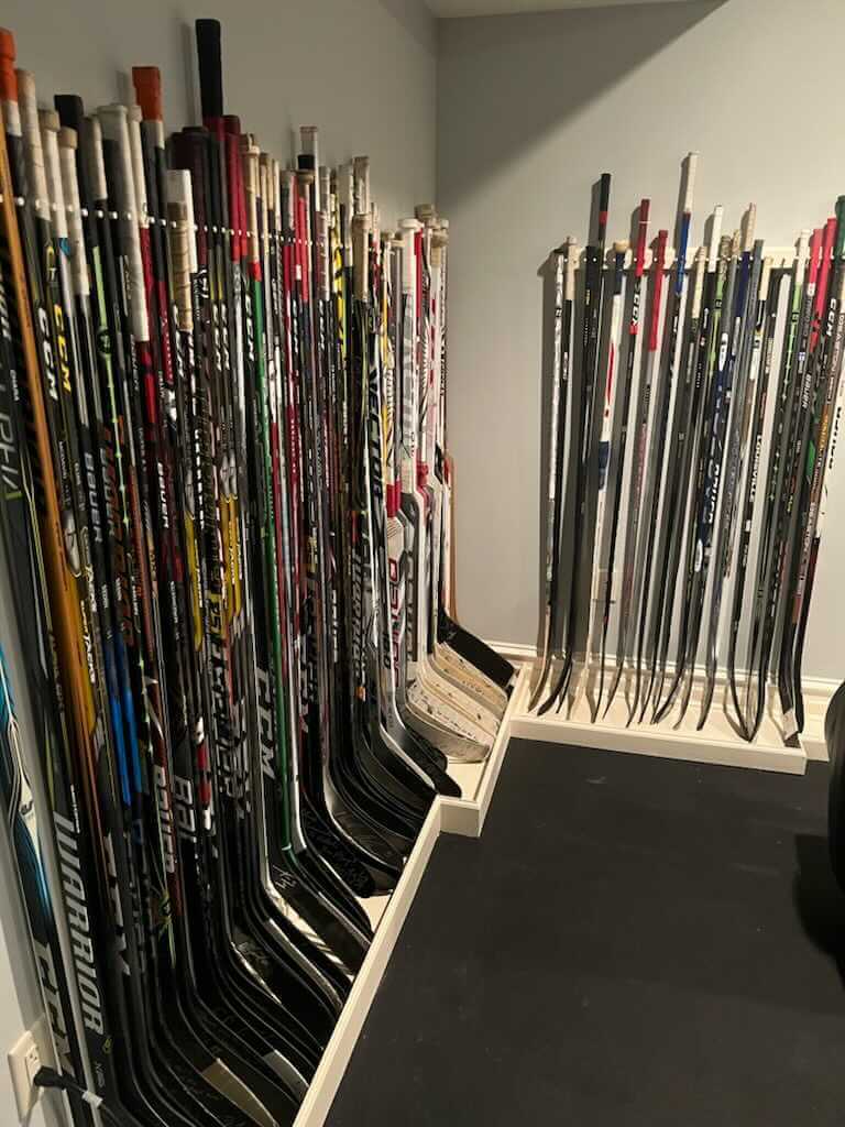 Alex Ovechkin discusses his growing hockey stick collection, with sticks from Lemieux, Gretzky