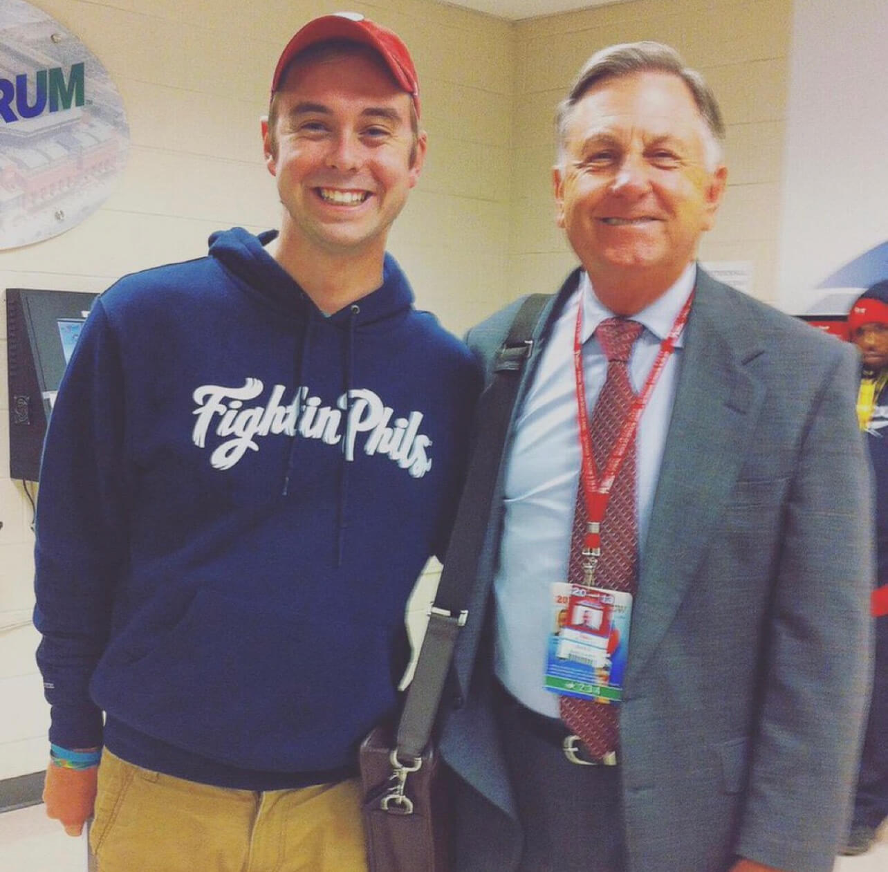 Phillies PA announcer Dan Baker pays it forward to a 29yearold