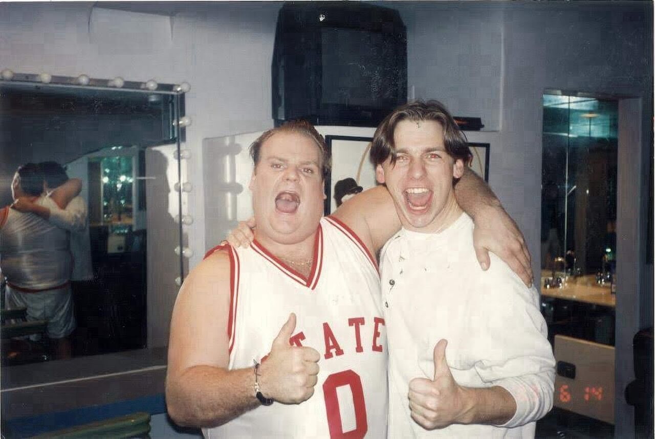 Thirty years ago, Chris Farley and college basketball collided in an(01)