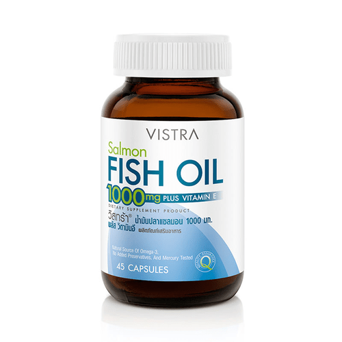 VISTRA Salmon Fish Oil 1000mg Plus Vitamin E ลด 0 