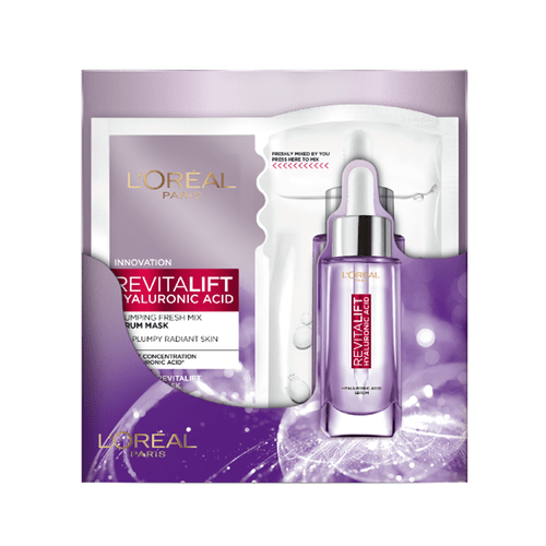 L'ORÉAL PARIS Revitalift Hyaluronic Acid Plumping Fresh Mix Serum Mask ลด 0 
