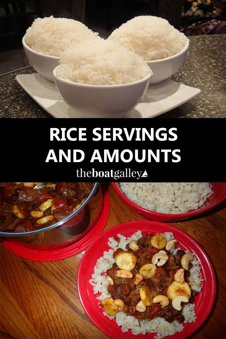 How Much is One Serving of Rice? The Boat Galley