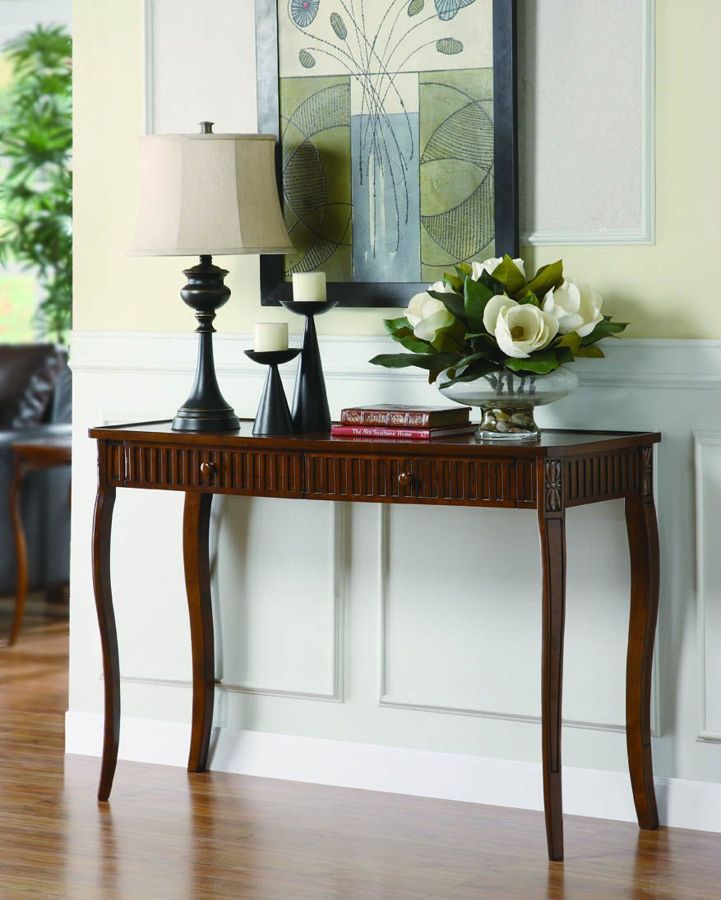Traditional Cherry Console Table The Classy Home
