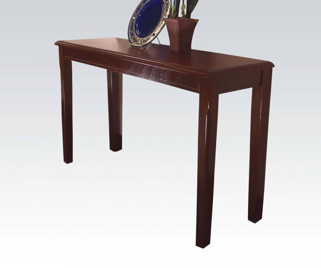 Acme Furniture Chester Merlot Sofa Table The Classy Home
