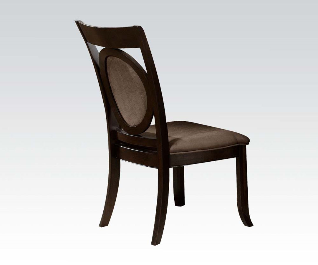2 Vienna Dark Cherry Wood Side Chairs The Classy Home