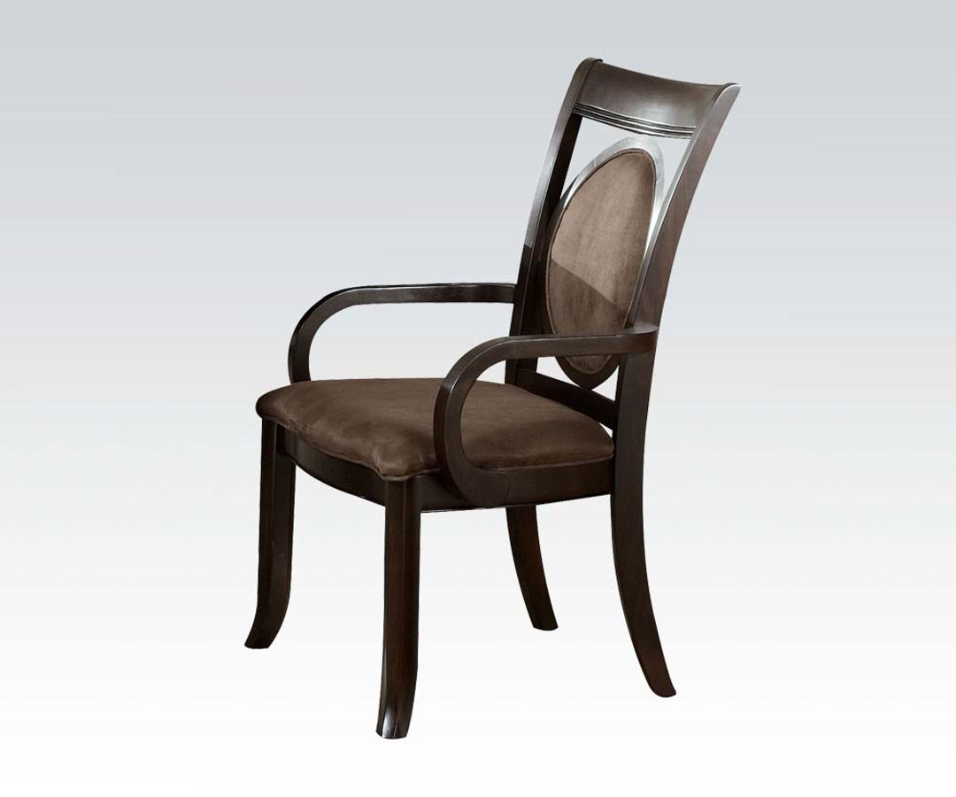 2 Vienna Dark Cherry Wood Arm Chairs The Classy Home