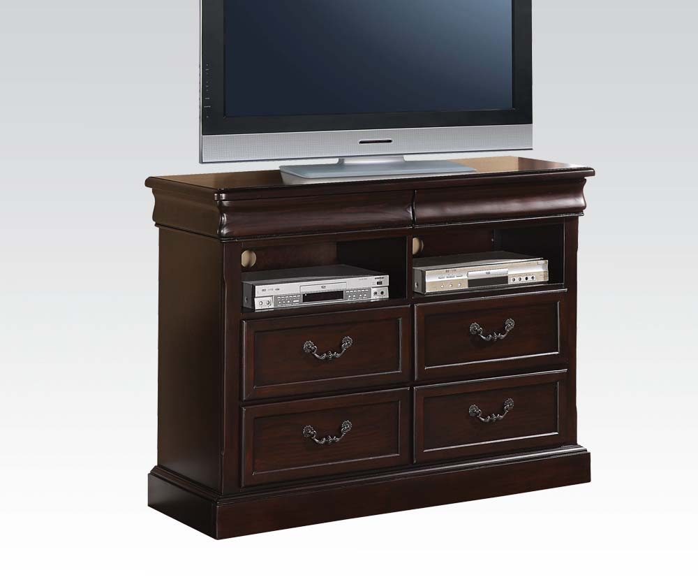 Acme Furniture Roman Empire II Cherry TV Console The Classy Home