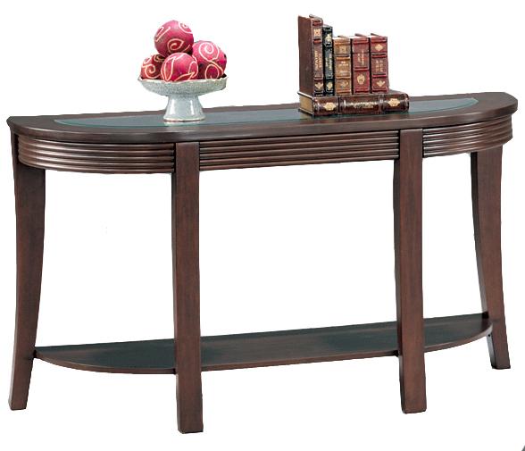 Coaster Furniture Cappuccino Glass Top Sofa Table The Classy Home