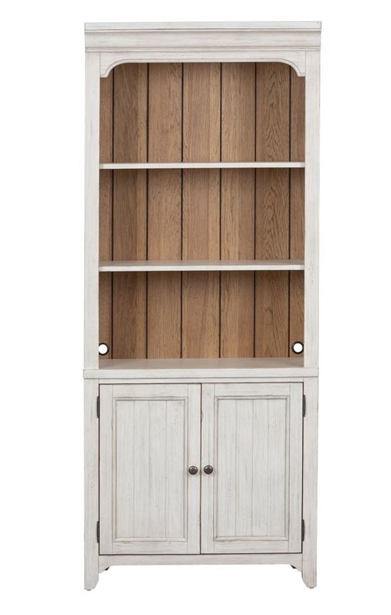 Liberty Farmhouse Reimagined Antique White Bookcase The Classy Home