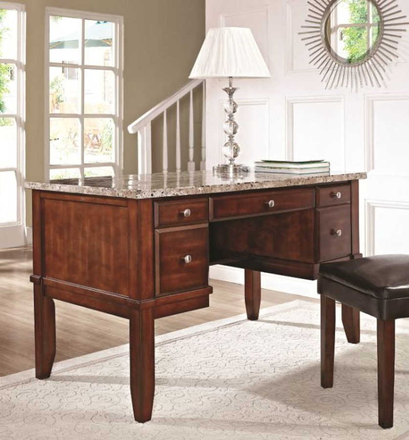 Steve Silver Montibello Marble Top Writing Desk The Classy Home