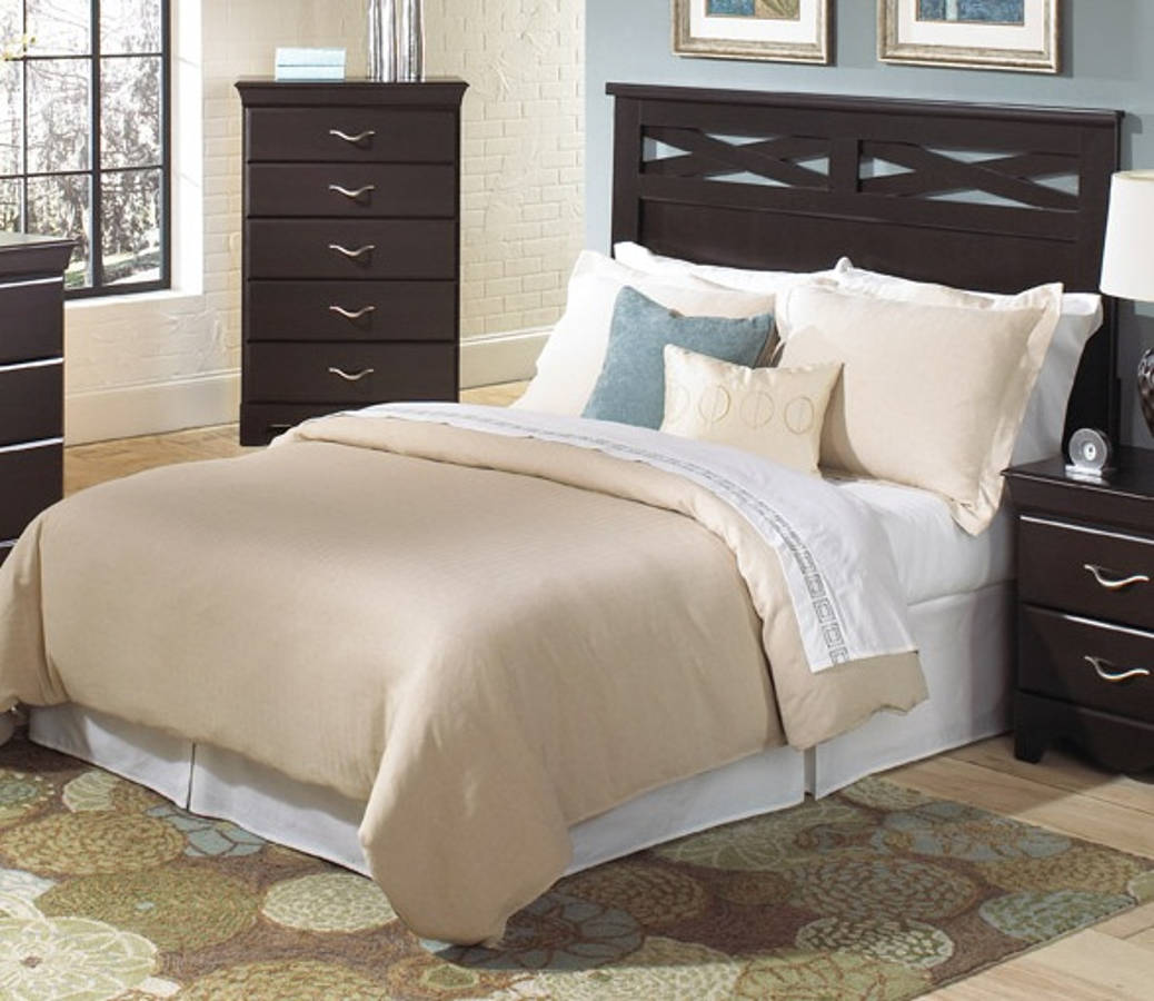 Crossroads Modern Cherry Wood Queen/Full Panel Headboard The Classy Home